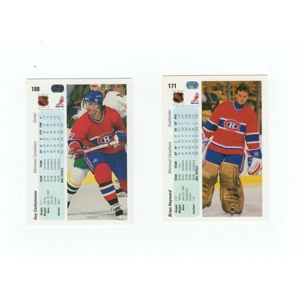 Vintage 1990 The Upper Deck NHLPA NHL Hockey Montreal Canadiens Trading Card - Picture 2 of 10